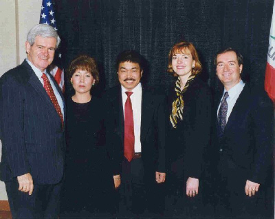 Long Pham with Newt Gingrich and Ed Royce