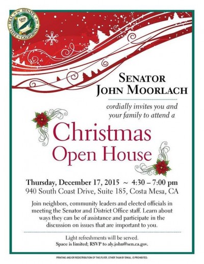 Moorlach Christmas Open House